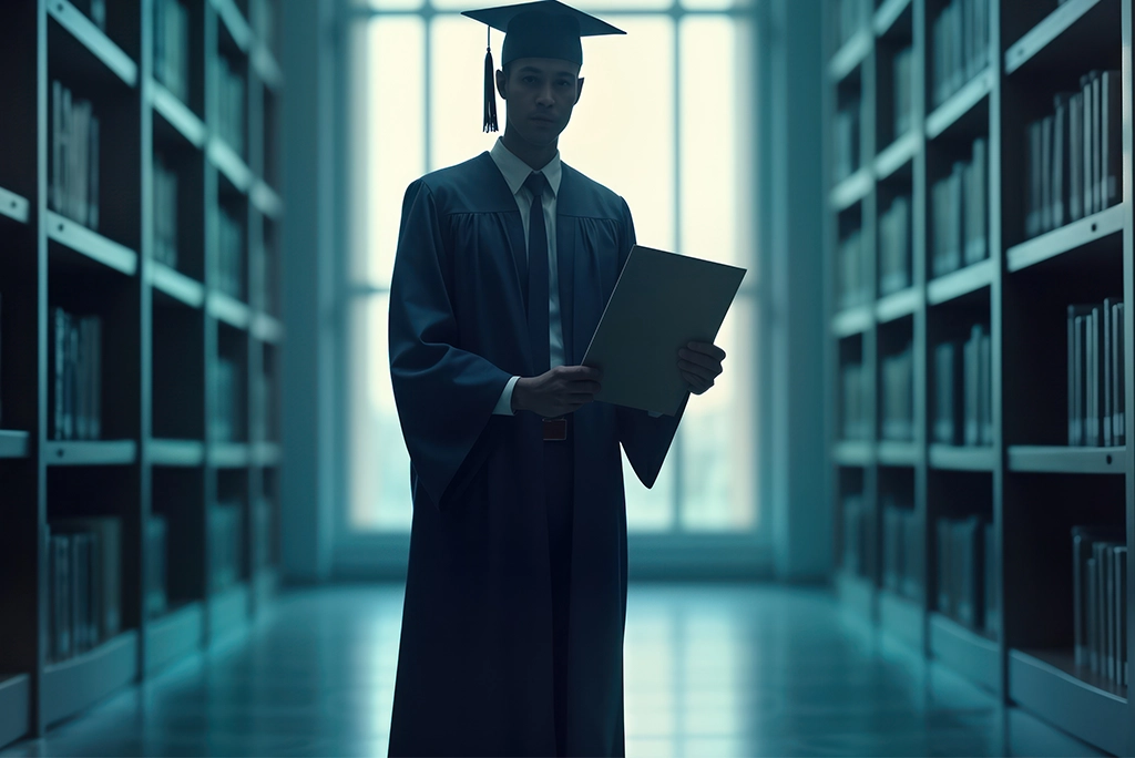 Investigador sosteniendo un diploma y una medalla, simbolizando el reconocimiento y logro de ganar uno de los prestigiosos premios a tesis de posgrado en México