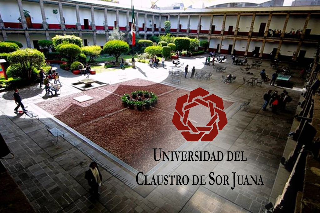 patio con estudiantes en el Claustro de Sor Juana, donde imparten diversos programas de posgrados